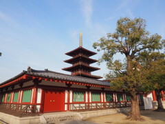 四天王寺にて