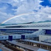 虹と敦賀新駅舎