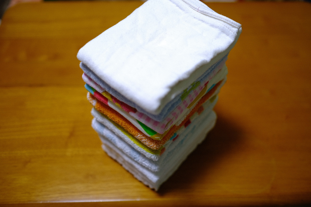 洗濯物もこうしてみると楽しくなってくる