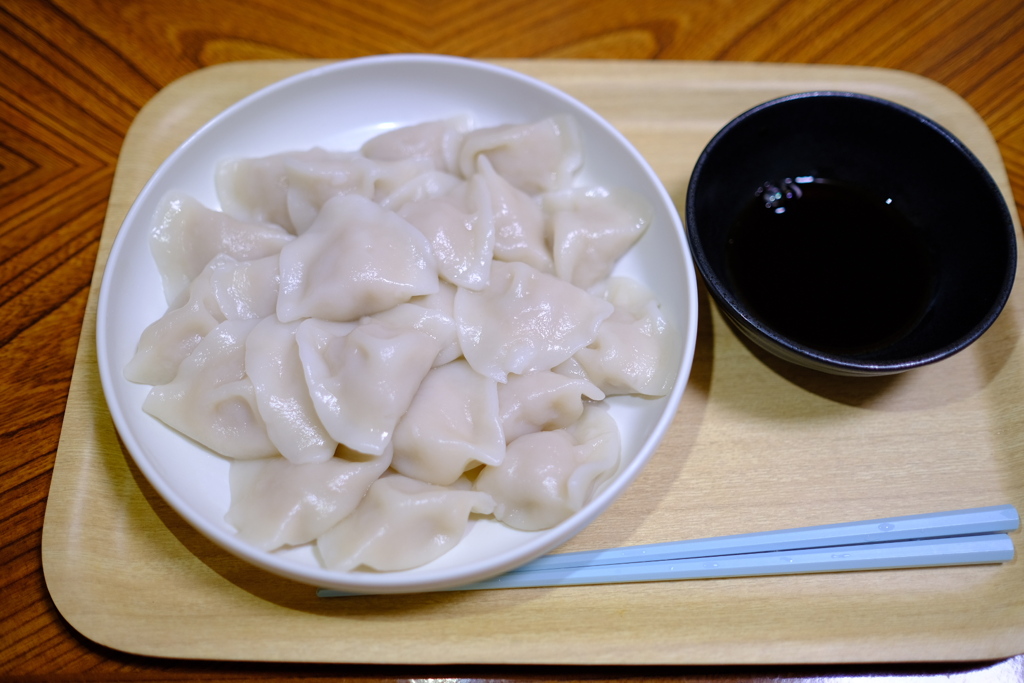 餃子と言えば茹でた餃子❗️