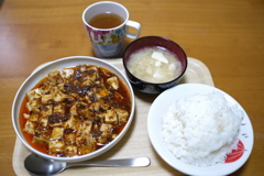 自作麻婆豆腐定食