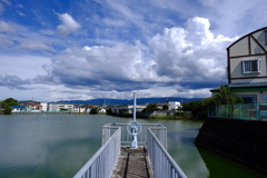 台風の影響の雲