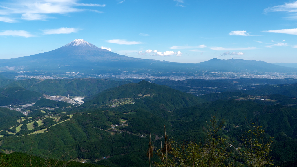 山の展望台より～10月の富士山