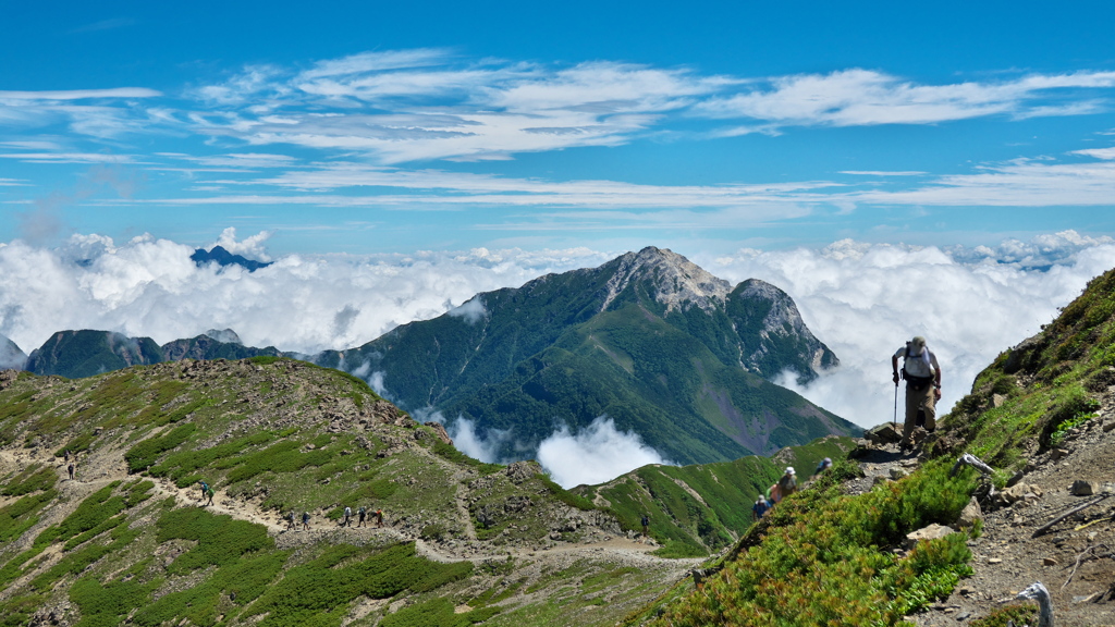 南アルプスにて　登山者の目線で