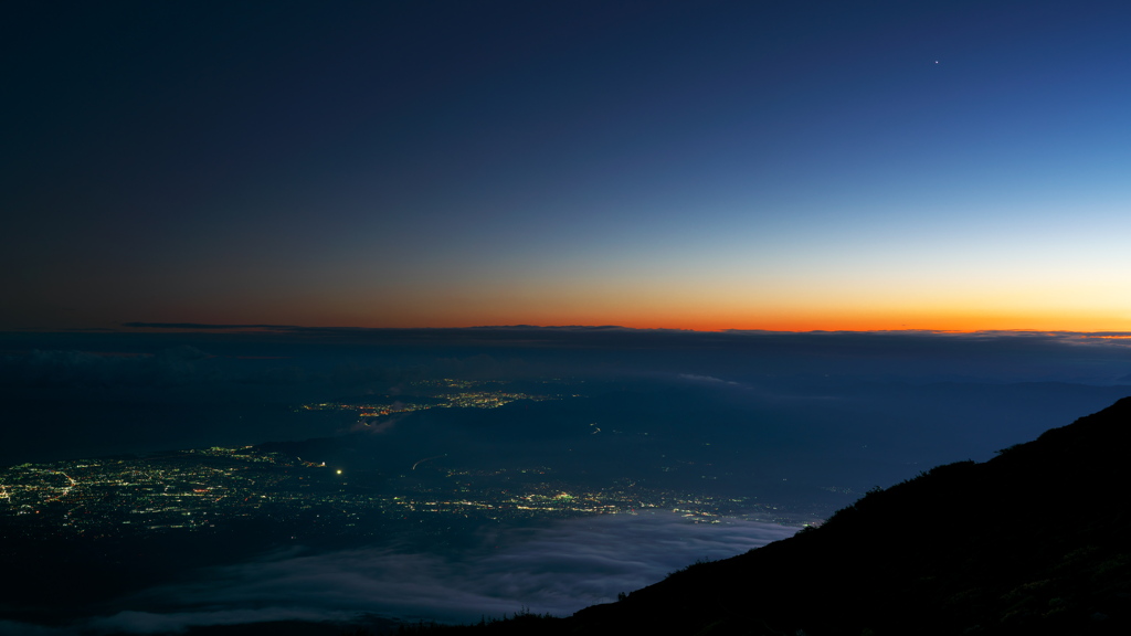 静岡県 駿河湾沿いの夜景