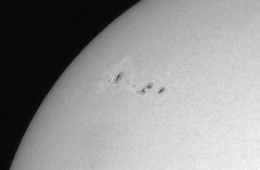 黒点部分の強拡大