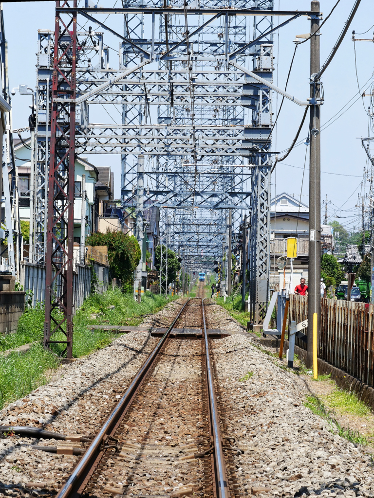 電車が来る！！
