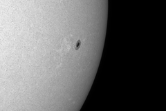 太陽　3月14日　黒点部分の強拡大