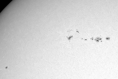 太陽　3月14日　黒点部分の強拡大