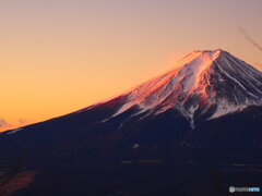 朝日に輝く