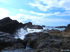 流れ着いた溶岩