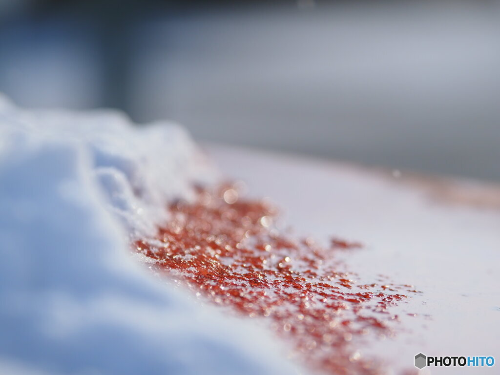 雪のキラキラ