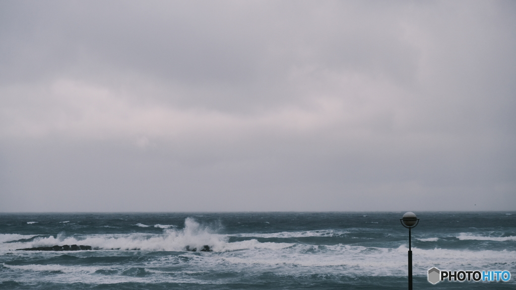 クラシックネガ　最大級の「大雪前」の海