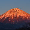 日没時の富士山(田貫湖)
