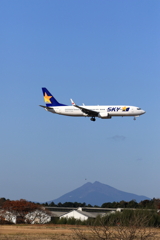 筑波山と