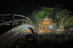 草戸稲荷神社のライトアップ