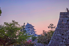 新生福山城の朝焼け