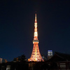 寒い夜の東京タワー