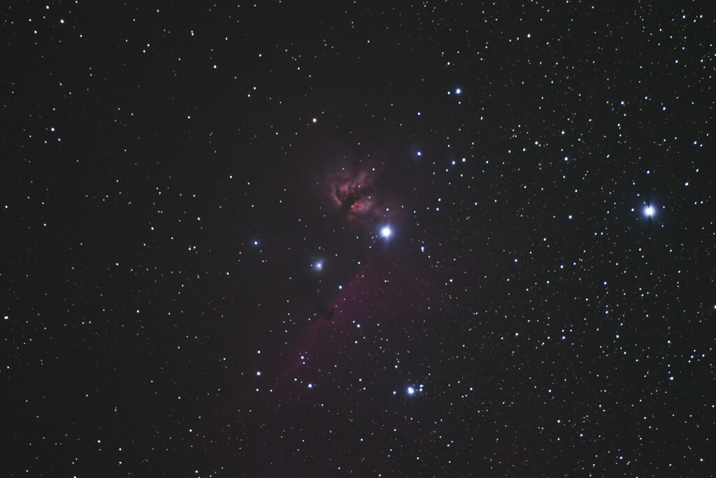 燃える木星雲と馬頭星雲