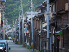 相川の朝