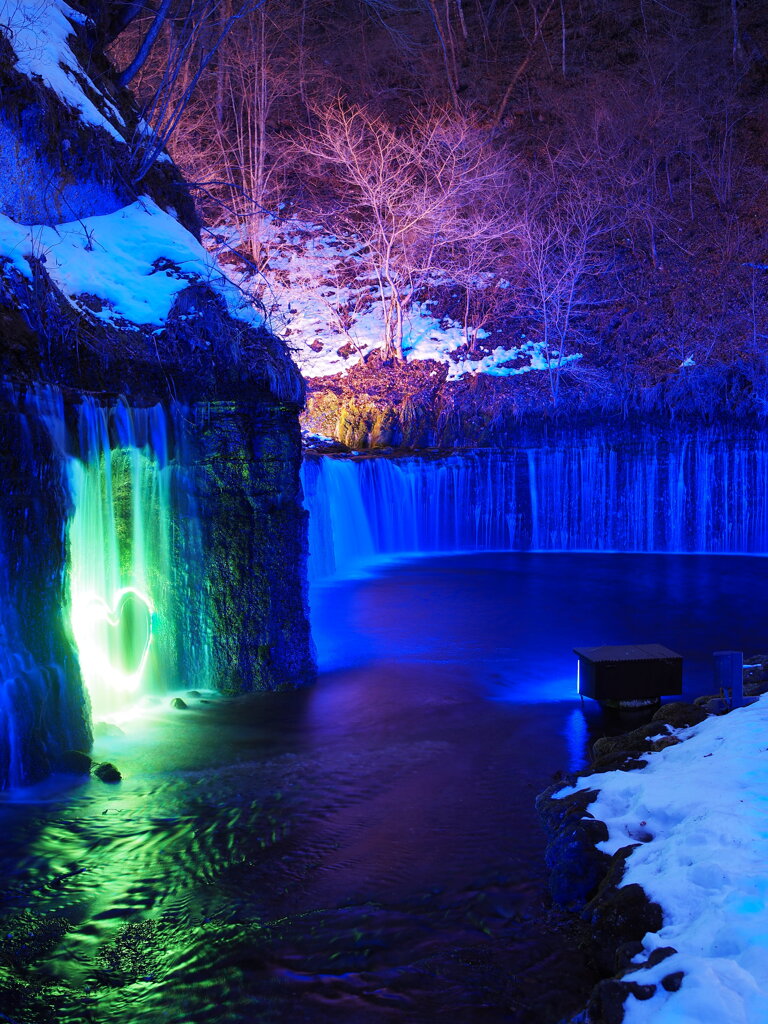 真冬のライトアップ　Ⅱ