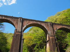 新緑のめがね橋