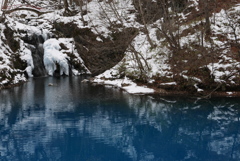 桃太郎の滝　冬　