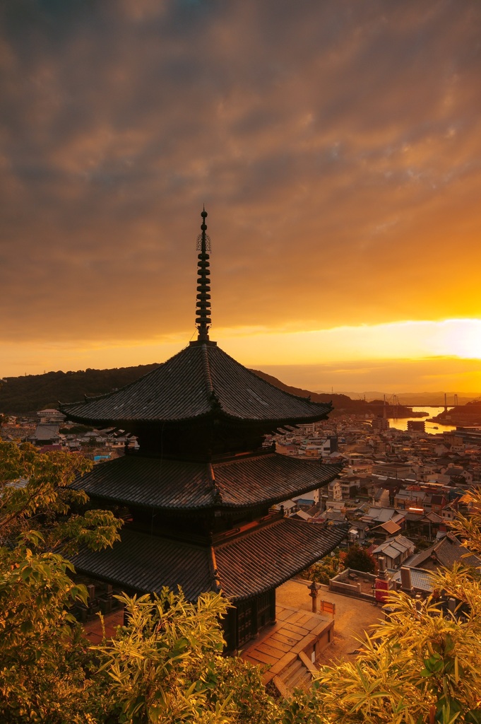 天寧寺の朝