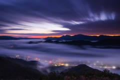 雲海と流れる雲