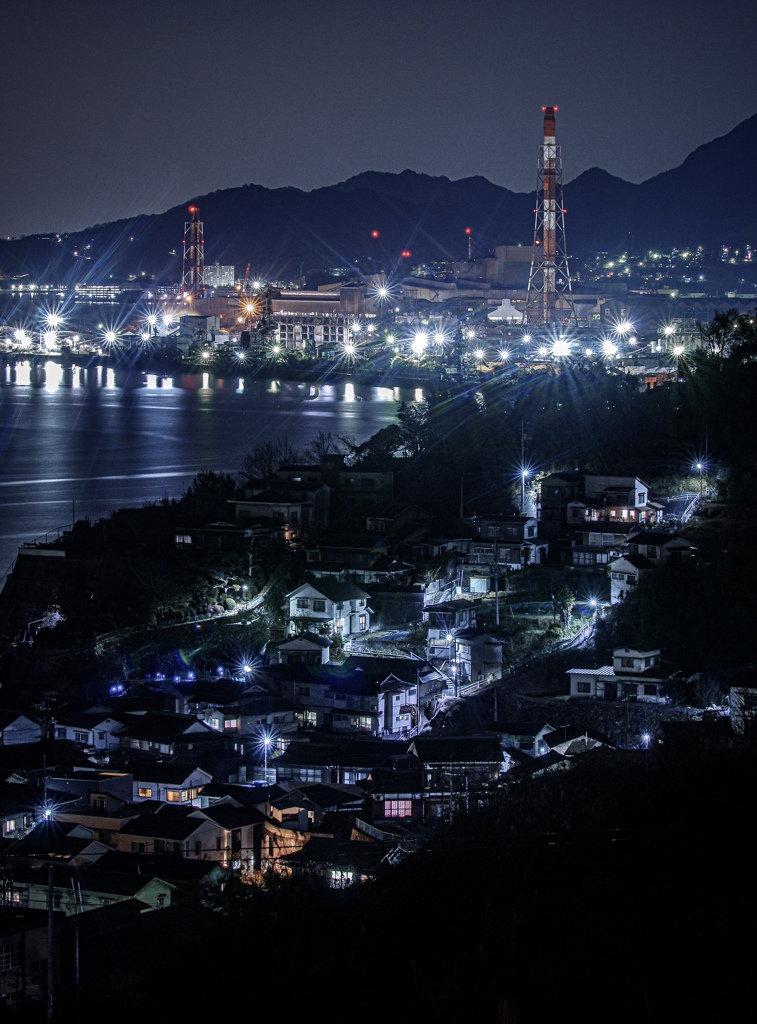 Factory and townscape