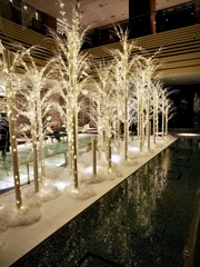 White tree illumination