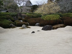明月院枯山水庭園