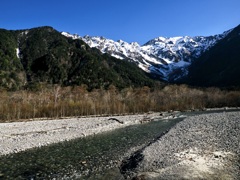 快晴の穂高連峰