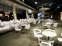 2月　夜のテラス席