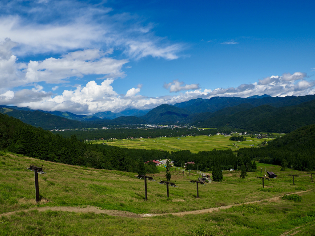 この旅行で一番の青空