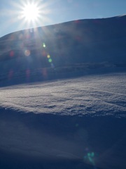 雪原の光と影