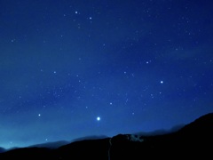 上高地の夜空