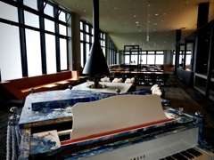 「SORA terrace cafe」の雲海ピアノ