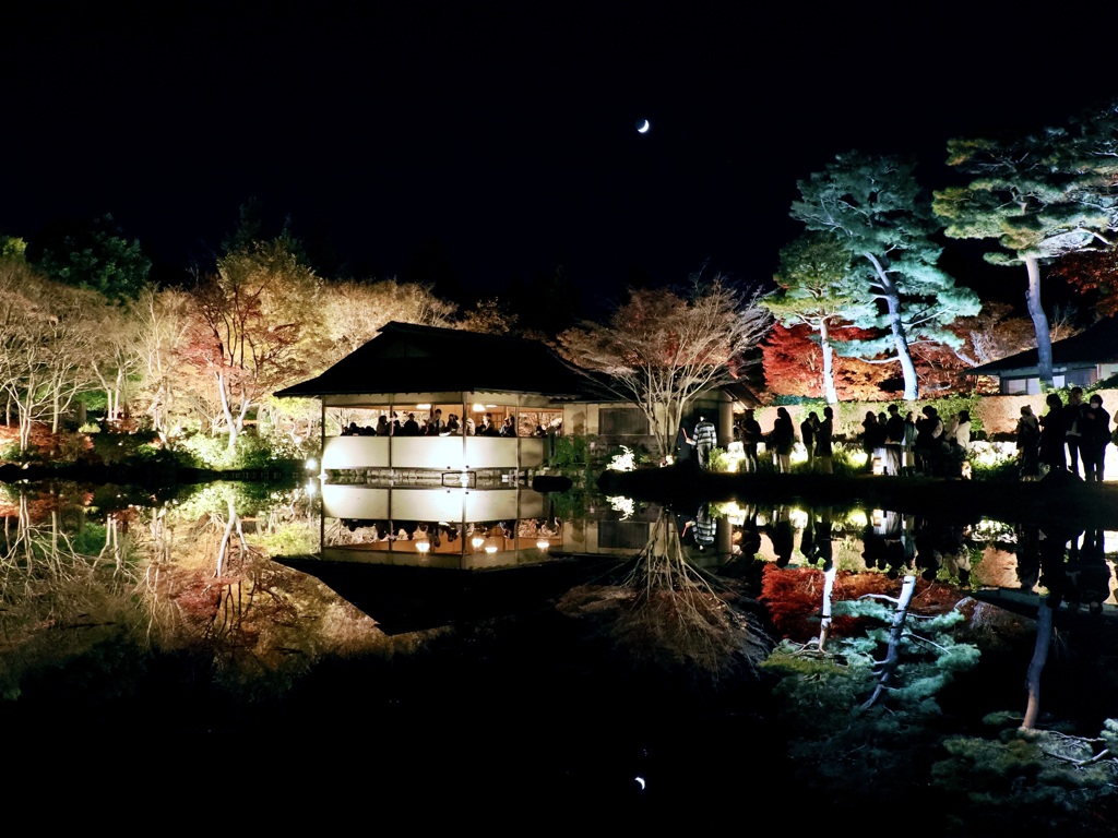 秋の夜散歩2025　日本庭園4