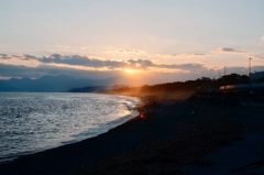 それぞれの夕日