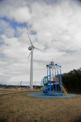 風力発電と遊具