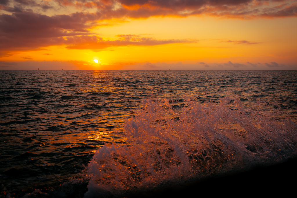 夕日