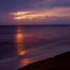 アグン山と夕日