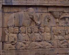 ボロブドゥールのレリーフ-12