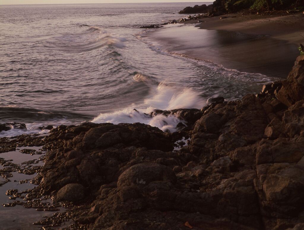 磯の夕景