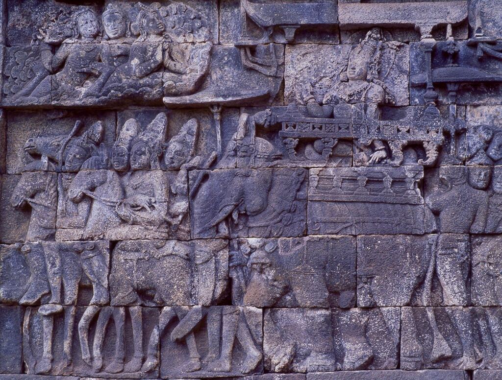 ボロブドゥールのレリーフ-16