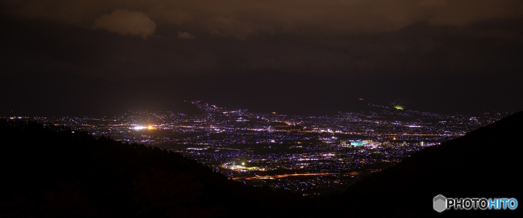 山梨市の夜景