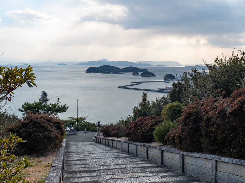 小豆島・富岡八幡神社石段