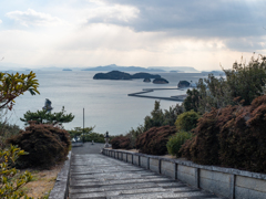 小豆島・富岡八幡神社石段