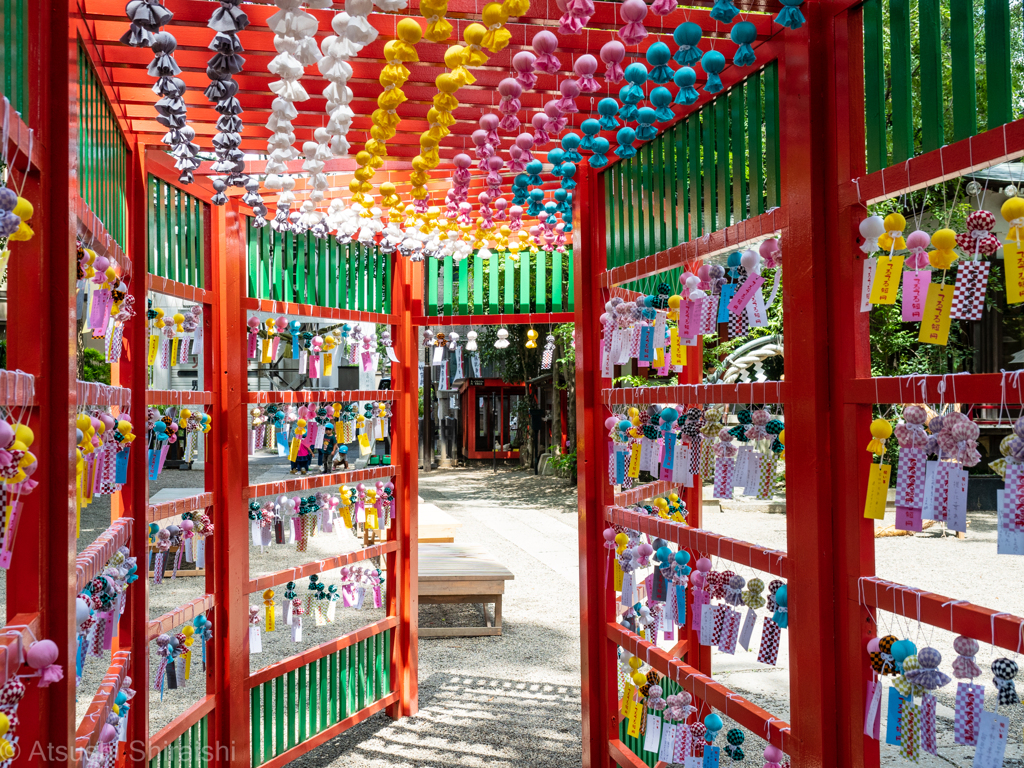 田無神社　てるてるトンネル